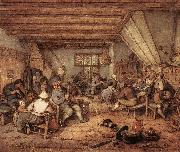 OSTADE, Adriaen Jansz. van Feasting Peasants in a Tavern ag oil painting artist